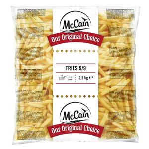 Hranolky Original 9x9 5x2,5kg McCain Premium - emiaky opekané - Easy oven potato roty 4x2,5kg McCain