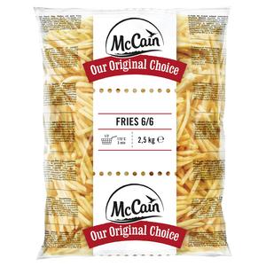 Hranolky Original fries 6x6 5x2,5kg McCain - emiaky opekané - Easy oven potato roty 4x2,5kg McCain