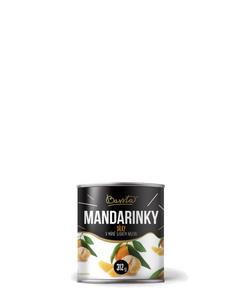 Kompót Mandarínky lúpané 312g /PP 175g/ plech Bassta - azuľa biela sterilizovaná v mierne slanom náleve 400g /PP 240g/ plech Bassta