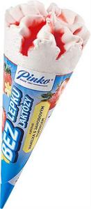 Nanuk Kornút vanilka s jahodovým toppingom bez lepku a laktózy 24x120ml Pinko - FOOD LOGISTIC