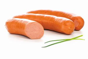 Párky obyčajné G /VÁHA cca 2kg/ bezlepkové - lanina anglická plátky 1kg OA Mecom